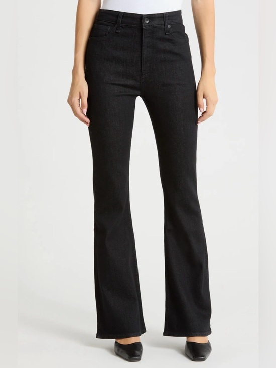 rag & bone Denim - Rag & Bone Casey High Rise Ankle Flare Jeans 28 Black Crop WDD22F2917N5BL $258